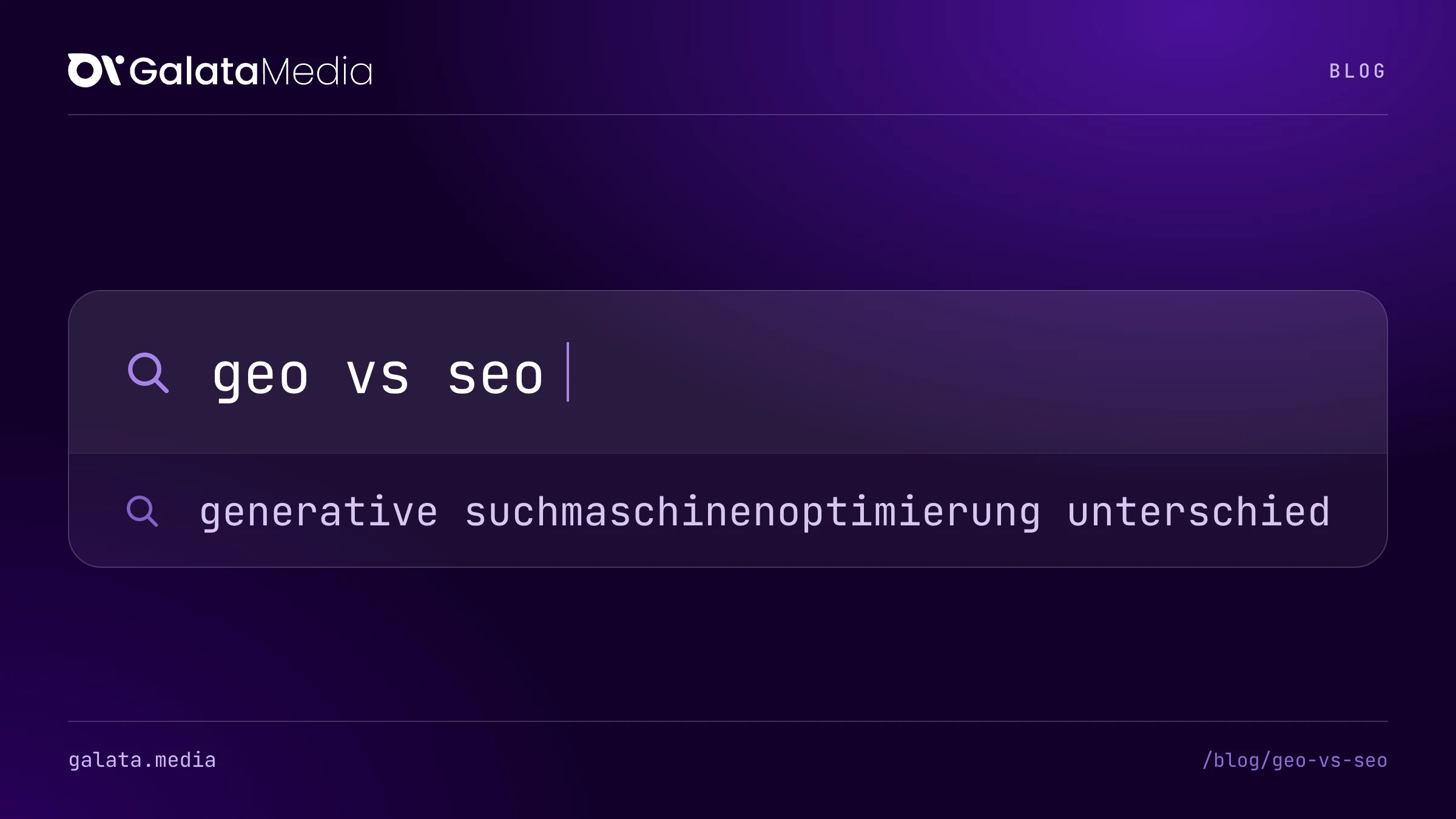 Suchanfragen, die diese Seite beantwortet: geo vs seo, generative suchmaschinenoptimierung unterschied.