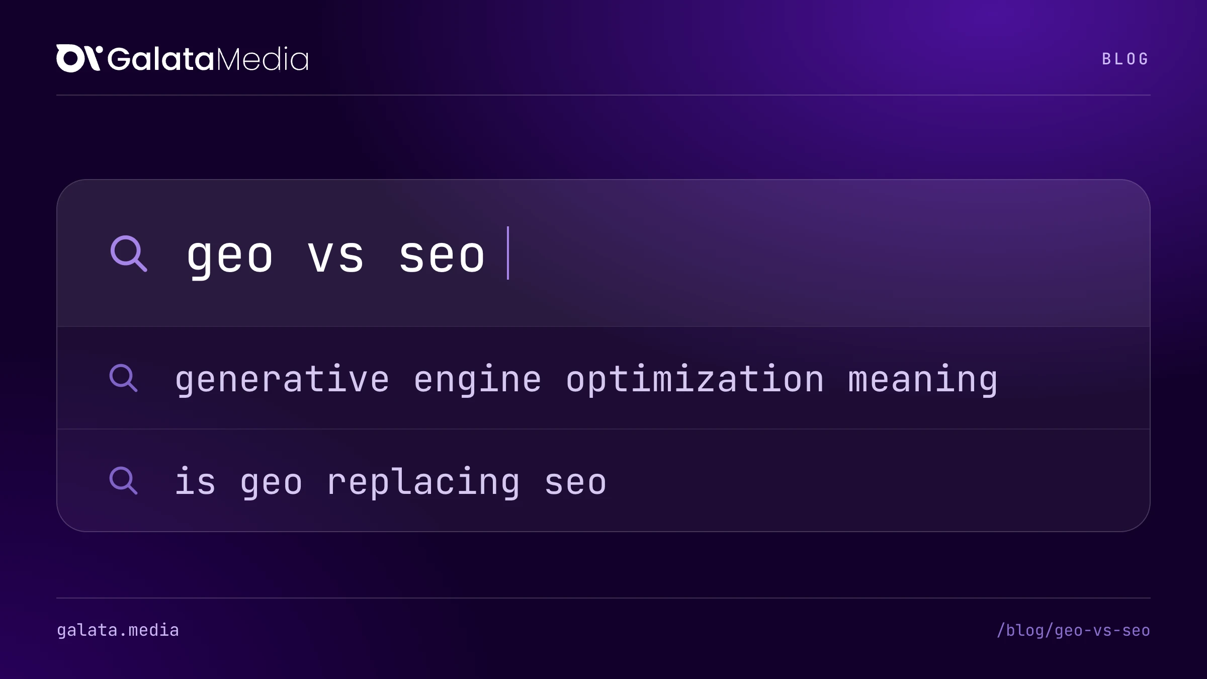 Searches this page answers: geo vs seo, generative engine optimization meaning, is geo replacing seo.