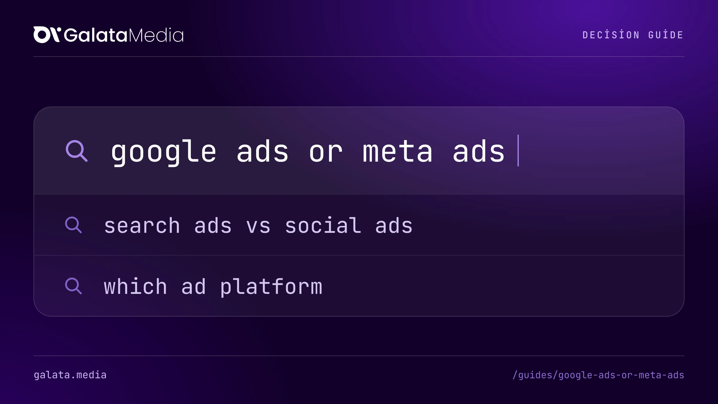 Searches this page answers: google ads or meta ads, search ads vs social ads, which ad platform.