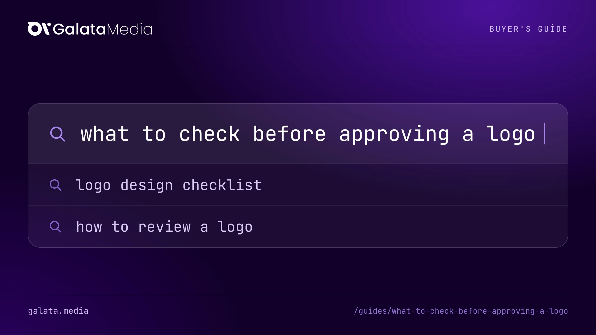 Searches this page answers: what to check before approving a logo, logo design checklist, how to review a logo.