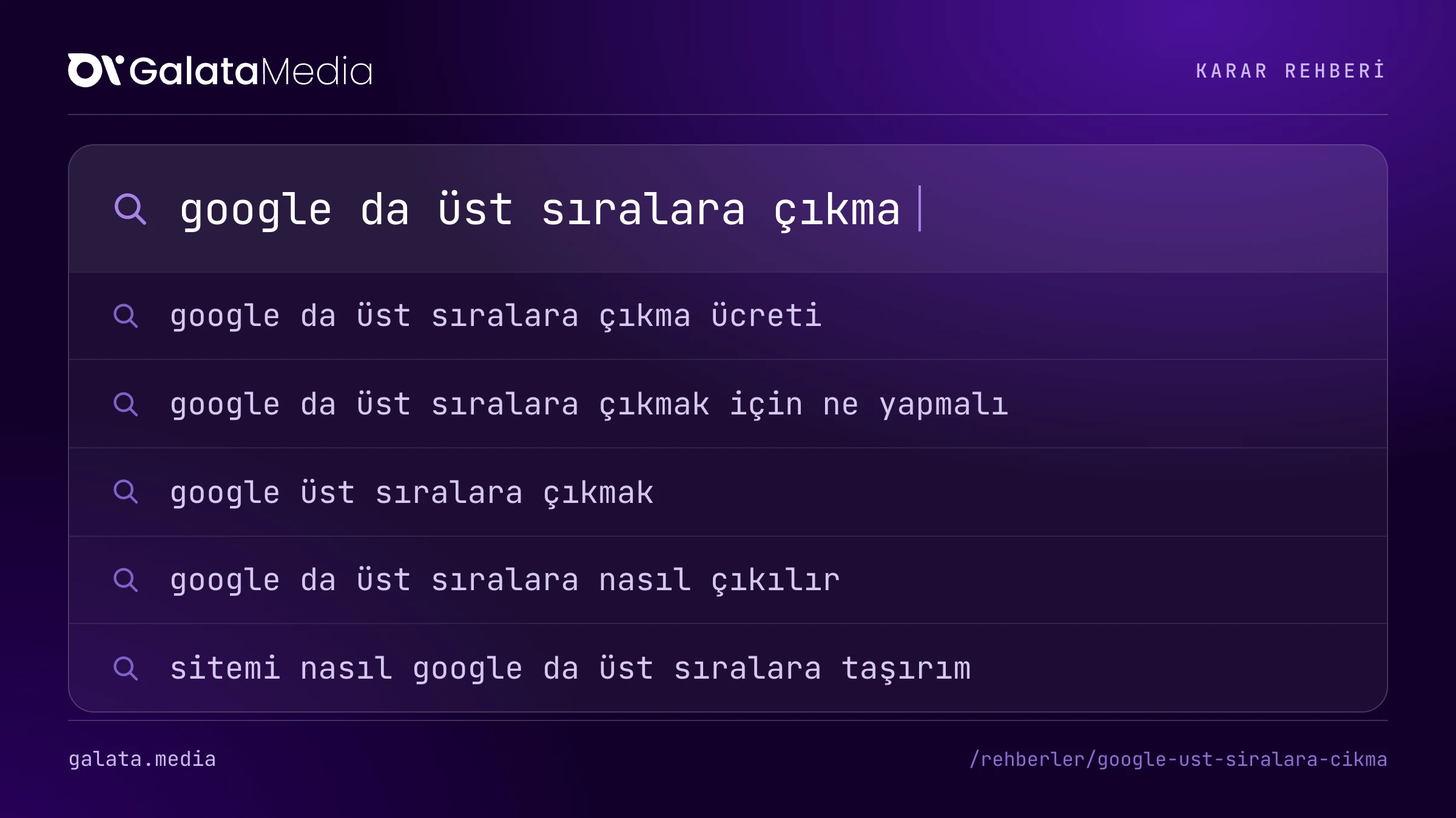 Bu sayfanın cevapladığı aramalar: google da üst sıralara çıkma, google da üst sıralara çıkma ücreti, google da üst sıralara çıkmak için ne yapmalı, google üst sıralara çıkmak, google da üst sıralara nasıl çıkılır, sitemi nasıl google da üst sıralara taşırım.
